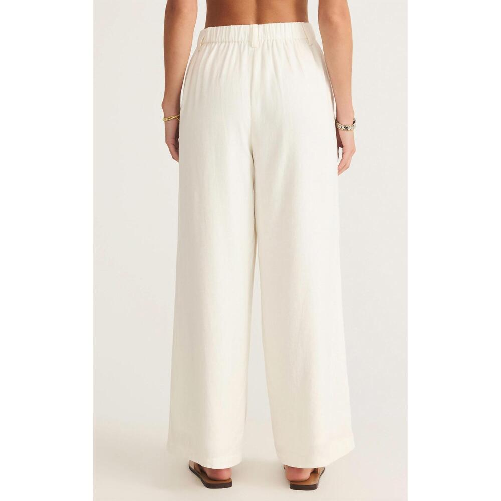 NEW Z SUPPLY topanga linen pants in white - Picture 3 of 4
